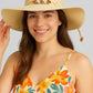 Handcrafted Beaded Straw Sun Hat