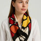 Abstract Multicolor Square Scarf