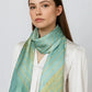 Patterned Satin Scarf with Elegant Finish