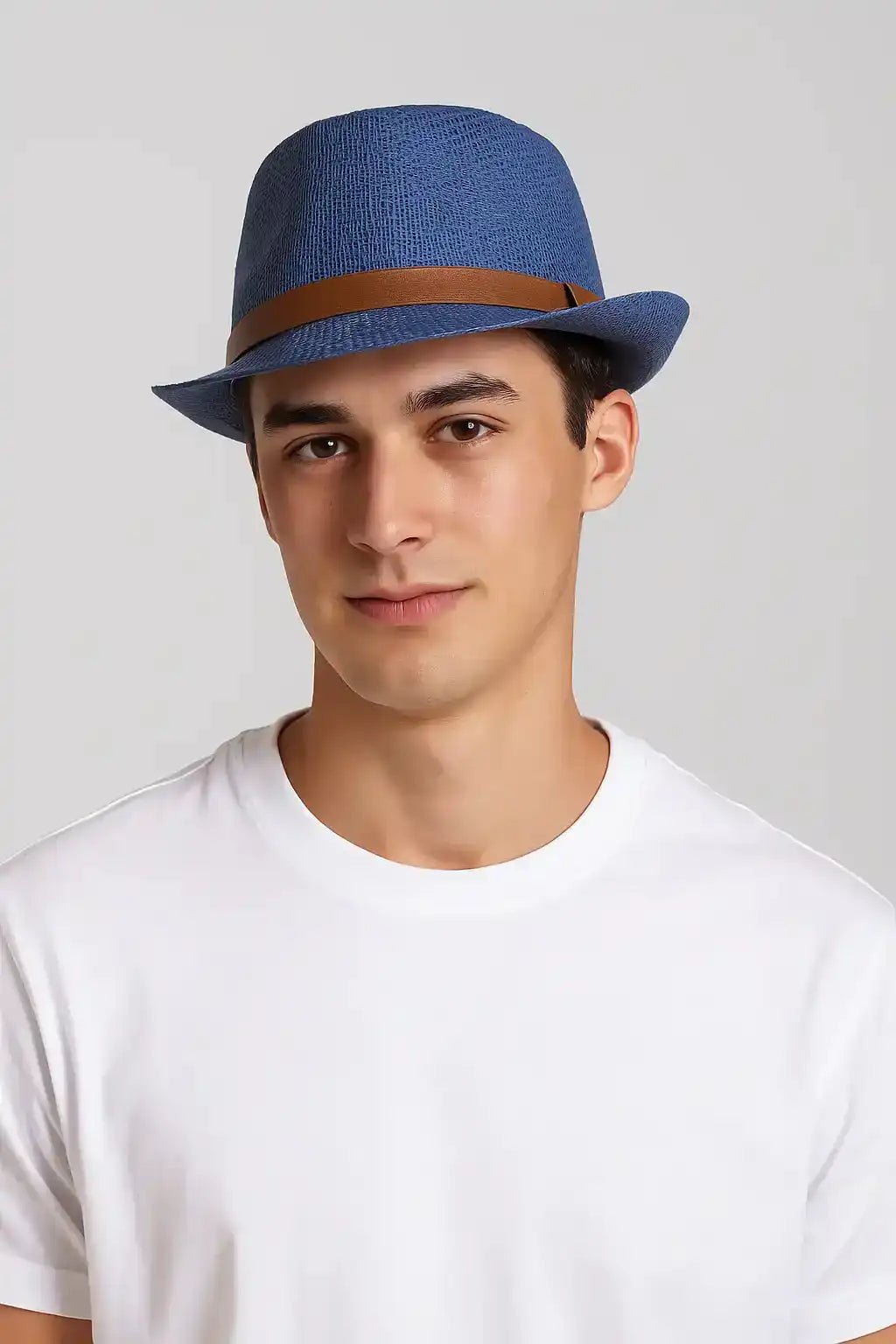 Elegant Sun Hat with Leather Strap