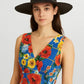 Bow Accent Wide Brim Hat