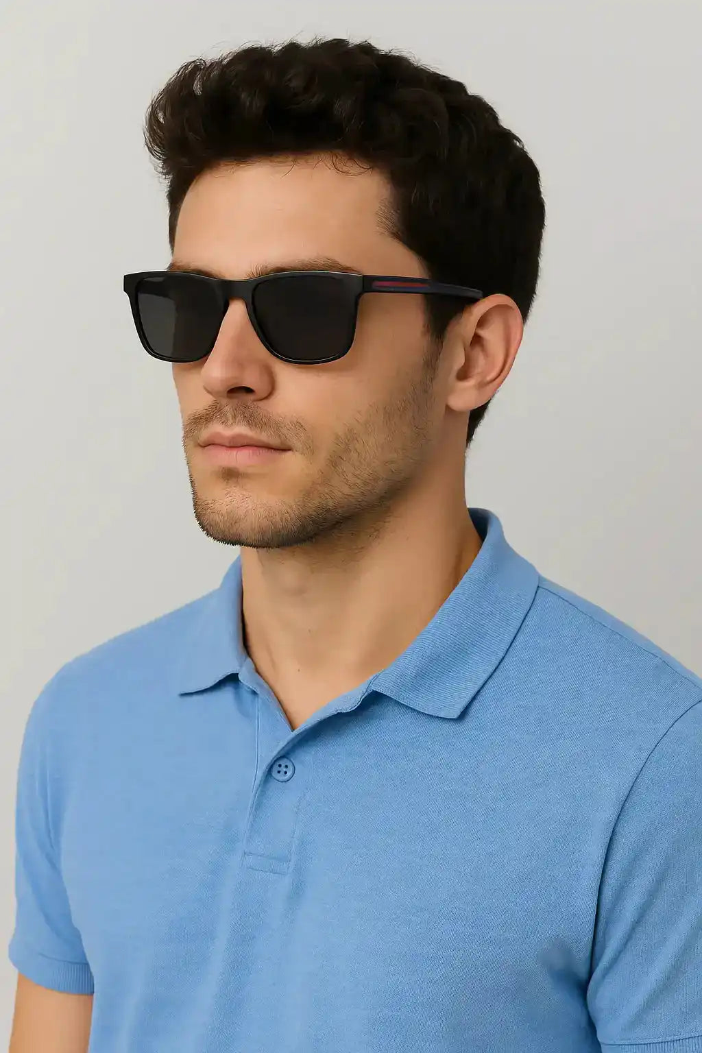 Solid Bold Frame Sunglasses