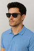 Solid Bold Frame Sunglasses