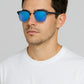 Fashionable Mirrored Lenses Sunglasses