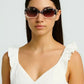 Ombre Rectangular Sunglasses