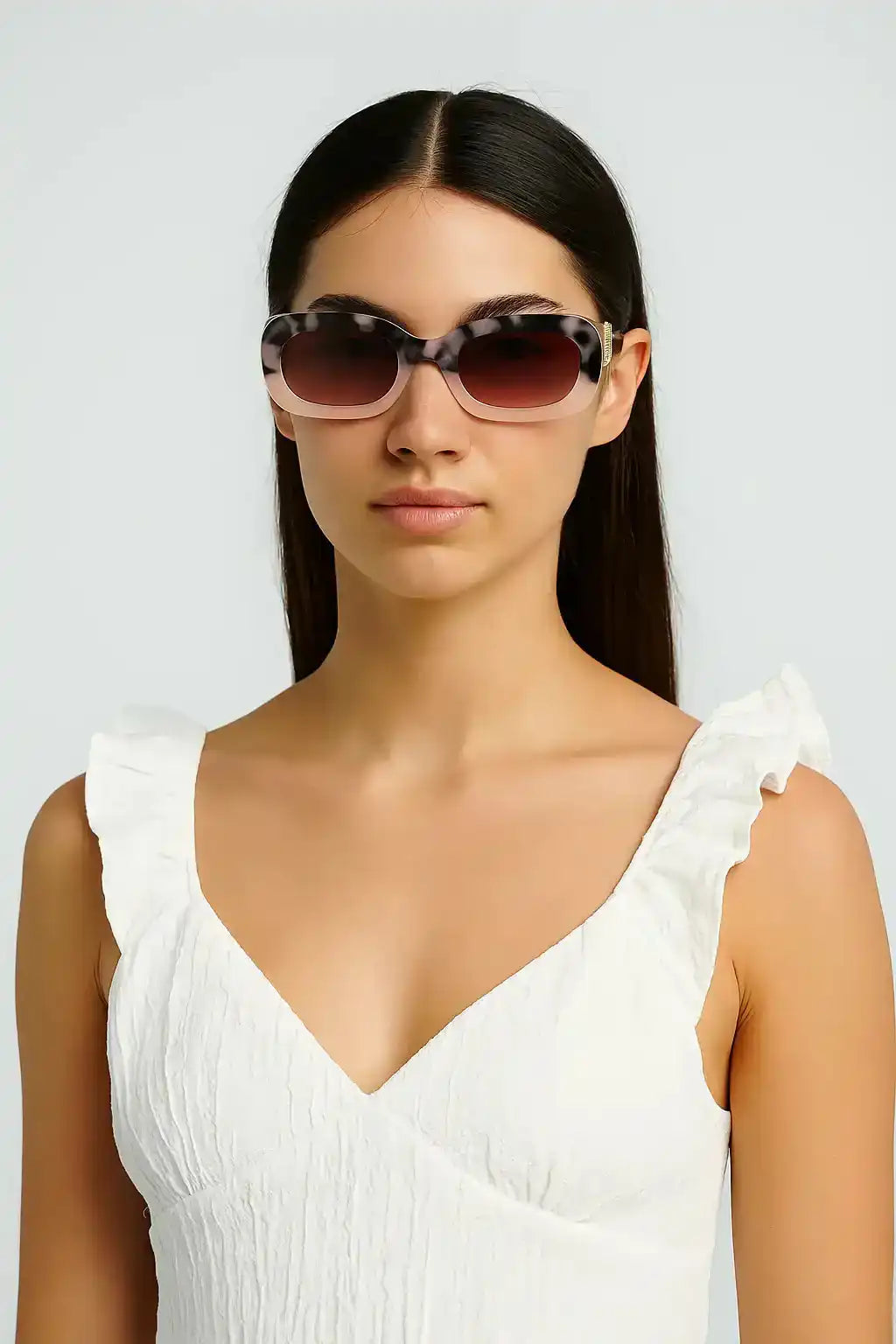 Ombre Rectangular Sunglasses