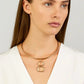 Contemporary Geometric Pendant Choker Necklace