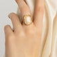 Statement Ring with Rectangular Stone Accent