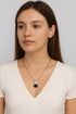 Sleek Stone Pendant Necklace Design