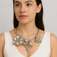 Floral and Butterfly Inspired Statement Necklace