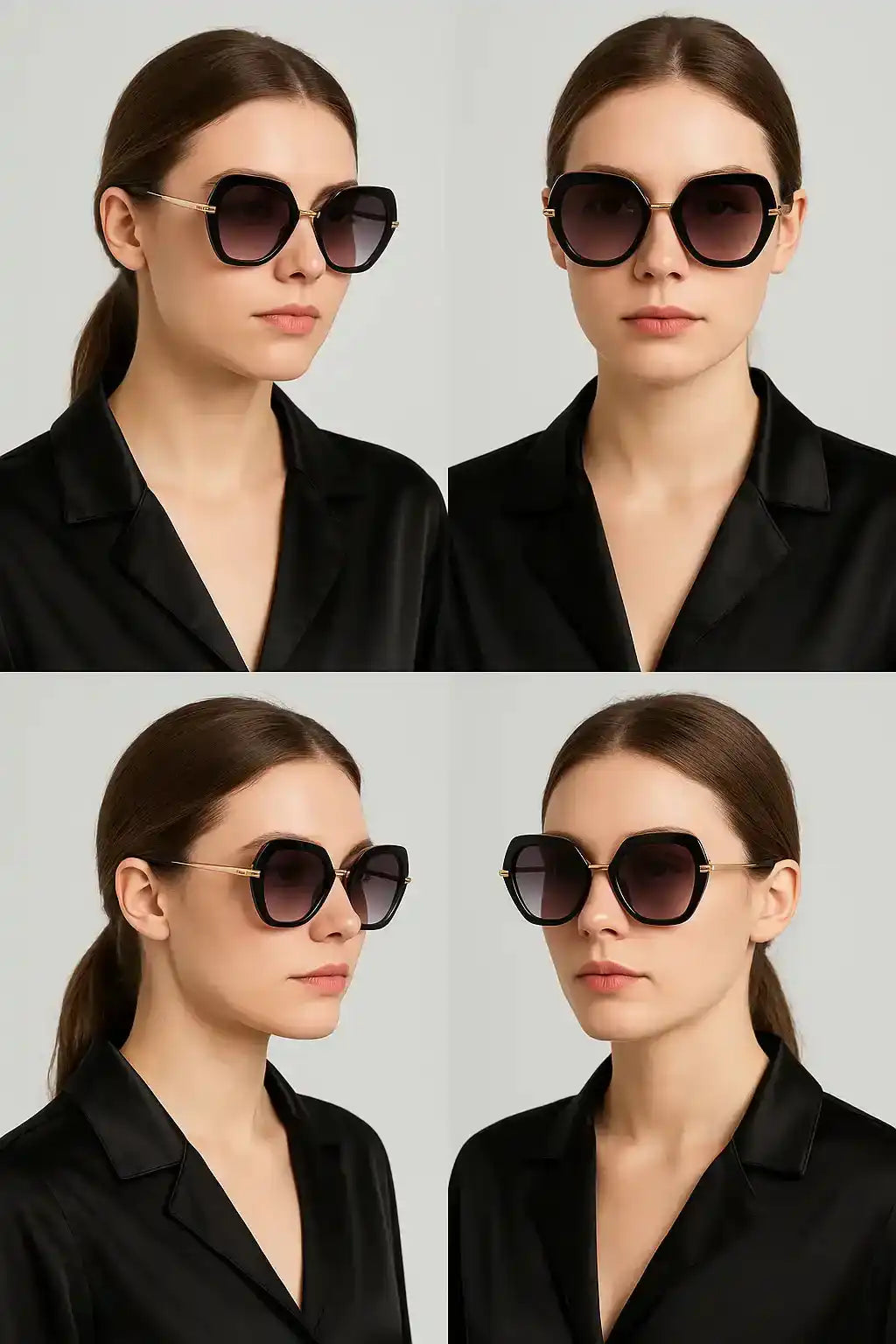 Geometric Oversized Sunglasses