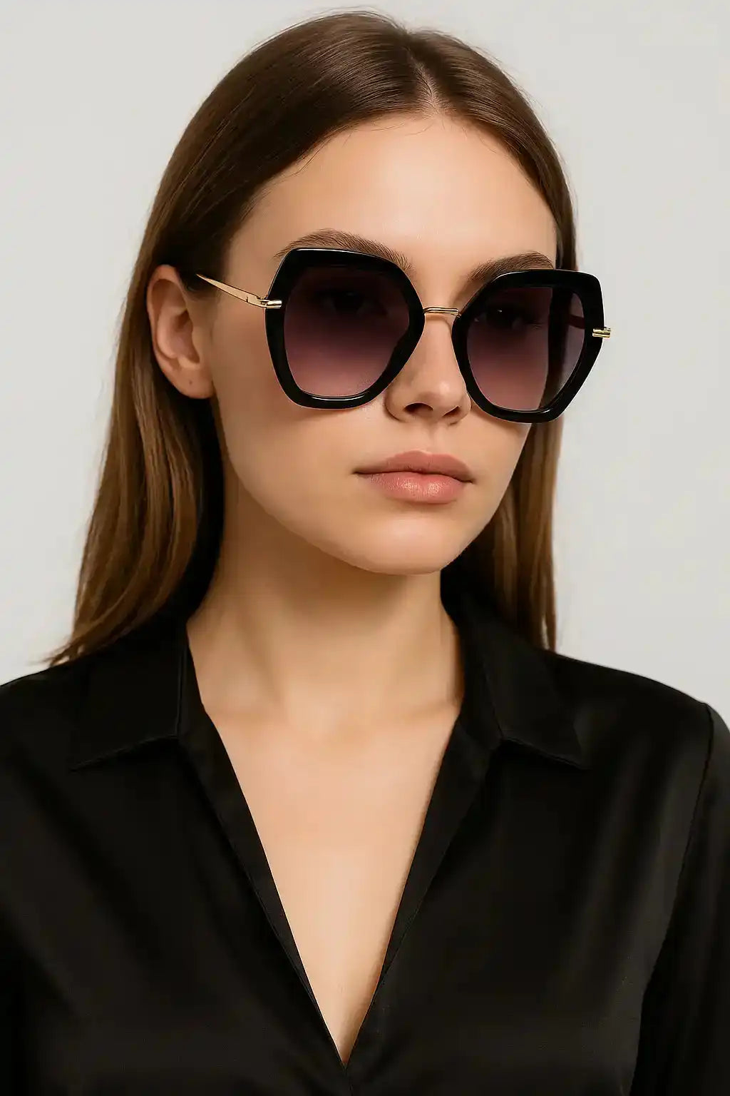Geometric Oversized Sunglasses