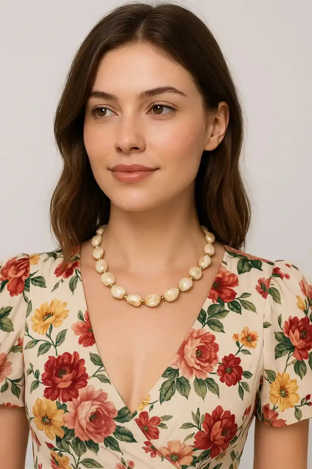 Elegant Beaded Pearl Necklace Design