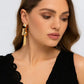 Metallic Ribbon Statement Earrings