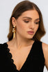 Metallic Ribbon Statement Earrings