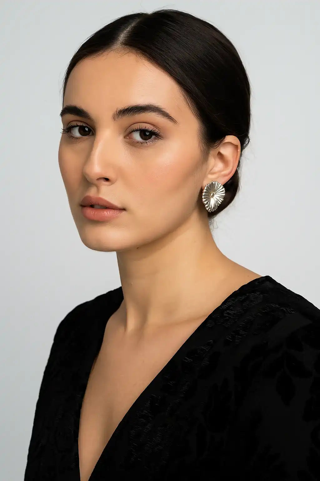 Floral Stud Statement Earrings