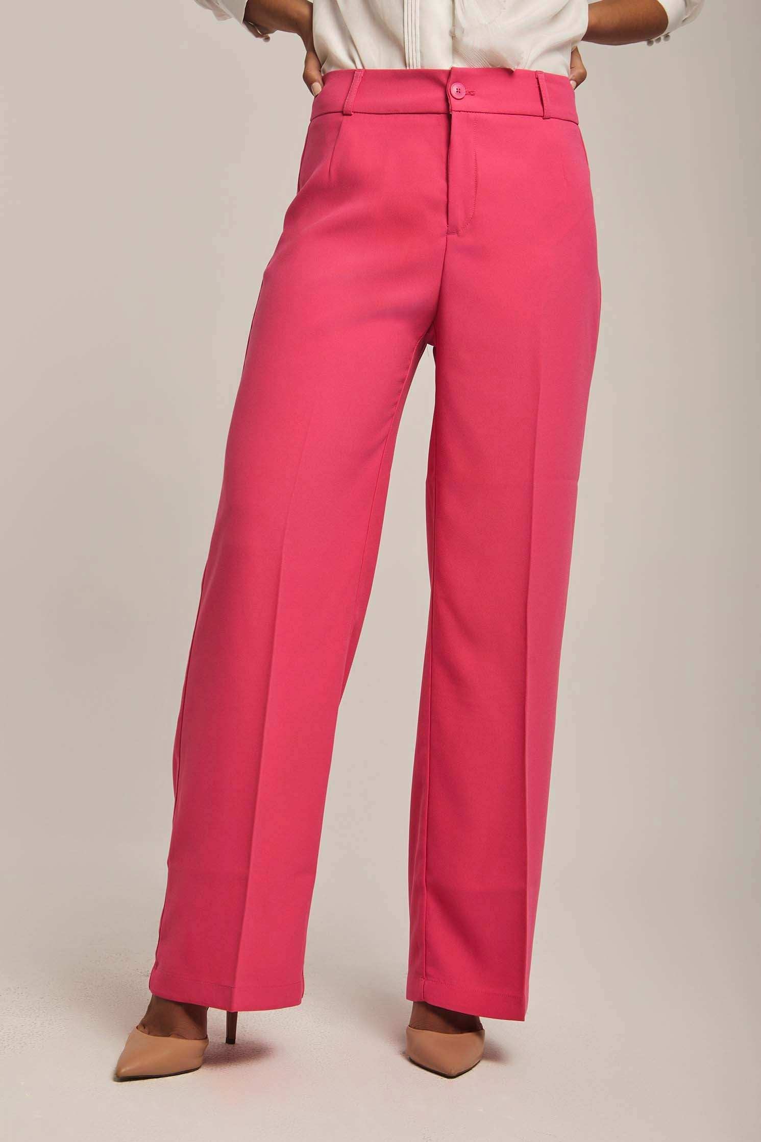 Women Regular Fit Pant - Pink