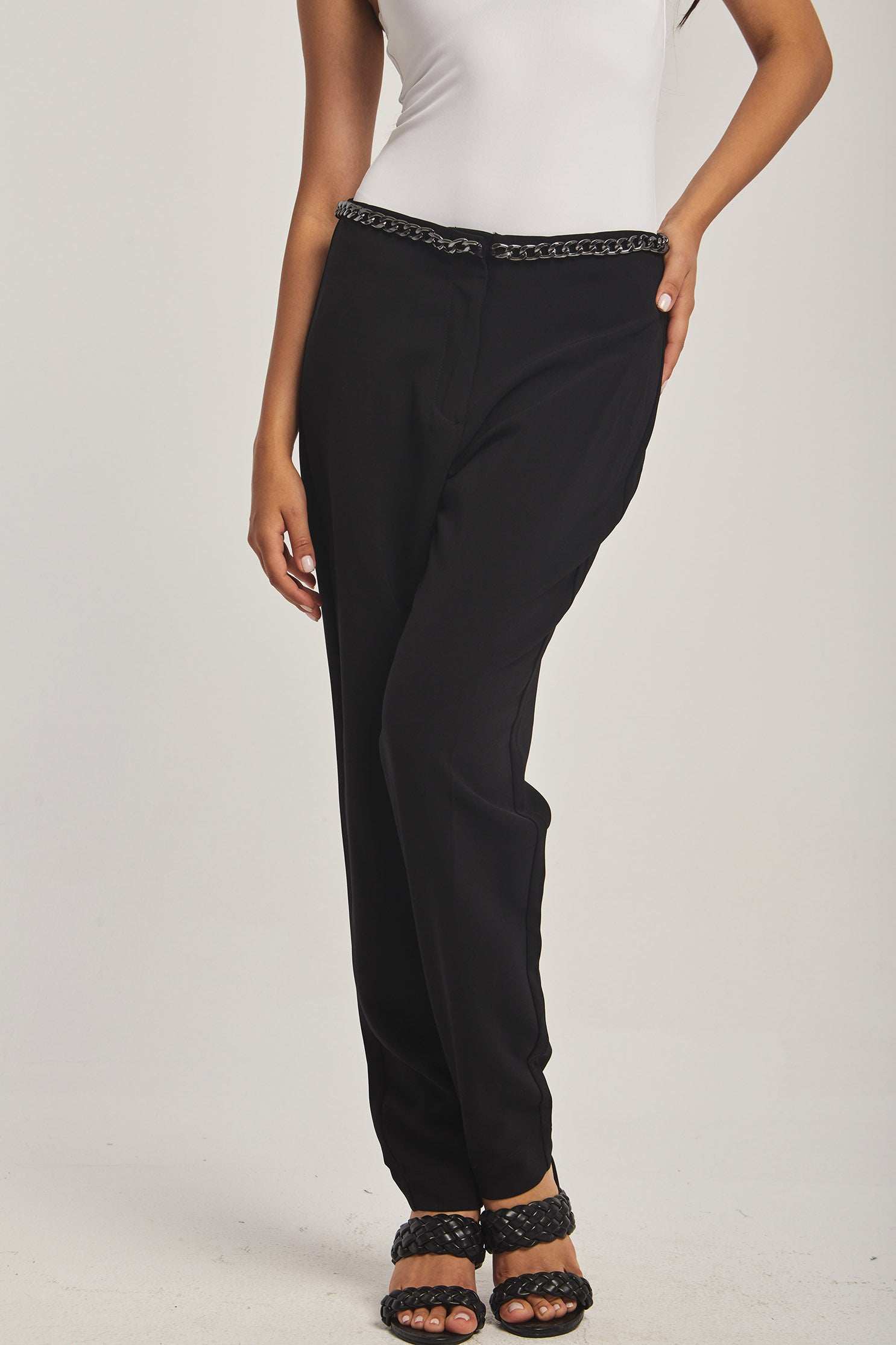 Women Regular Fit Pant - Black