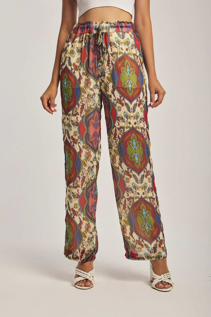Women Regular Fit Pant - Multicolorcolor