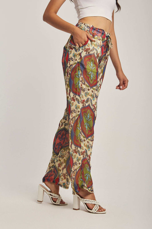 Women Regular Fit Pant - Multicolorcolor