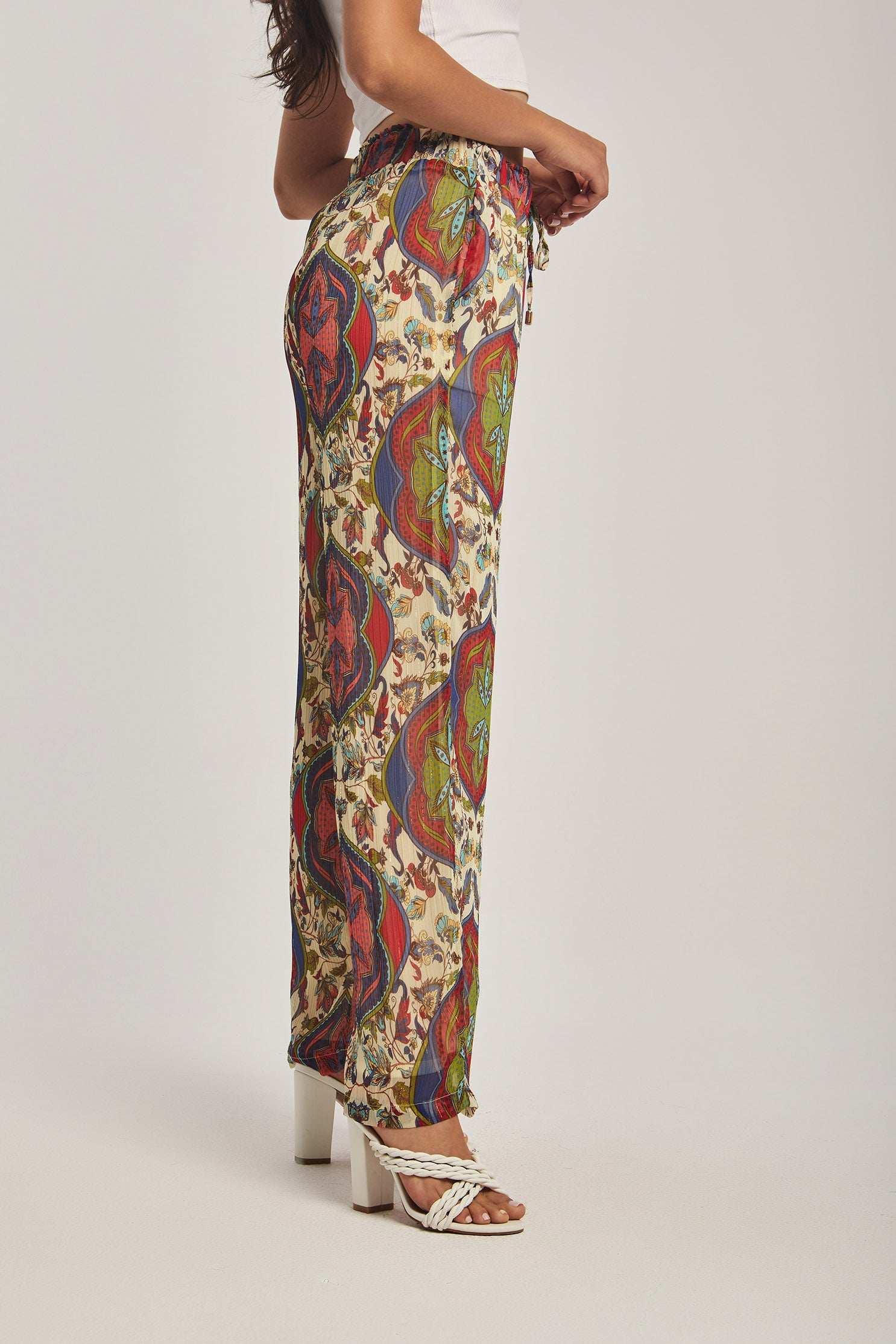 بنطال نسائي عادي - متعدد الألوان