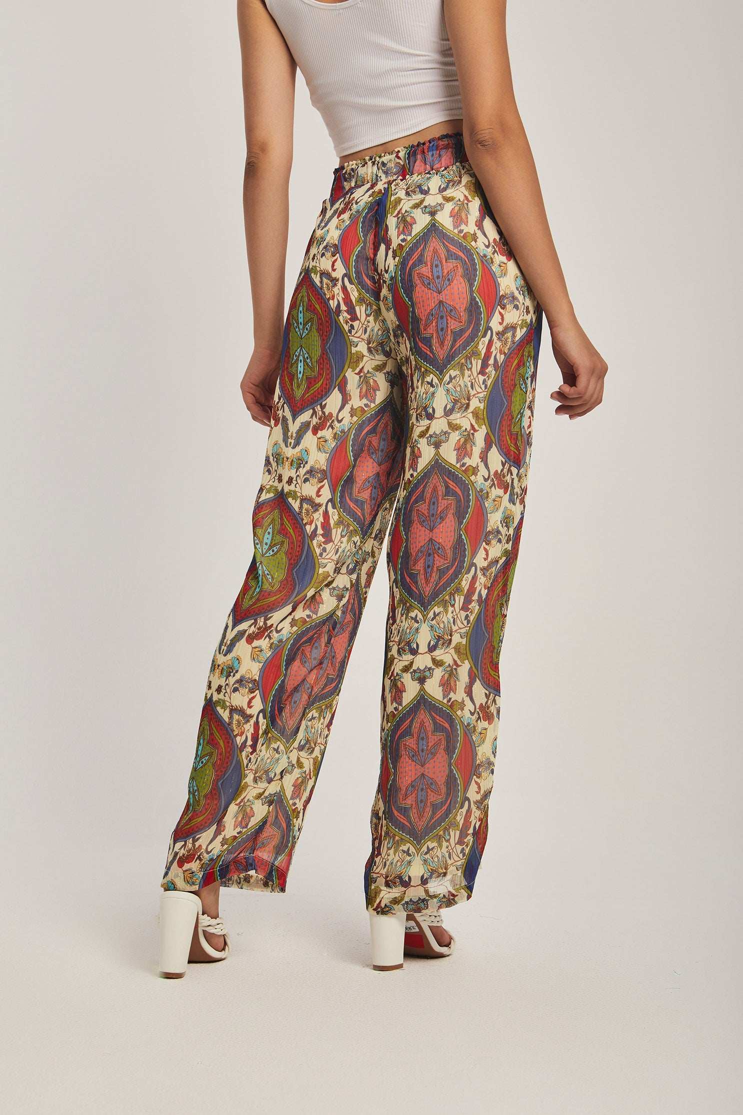 بنطال نسائي عادي - متعدد الألوان