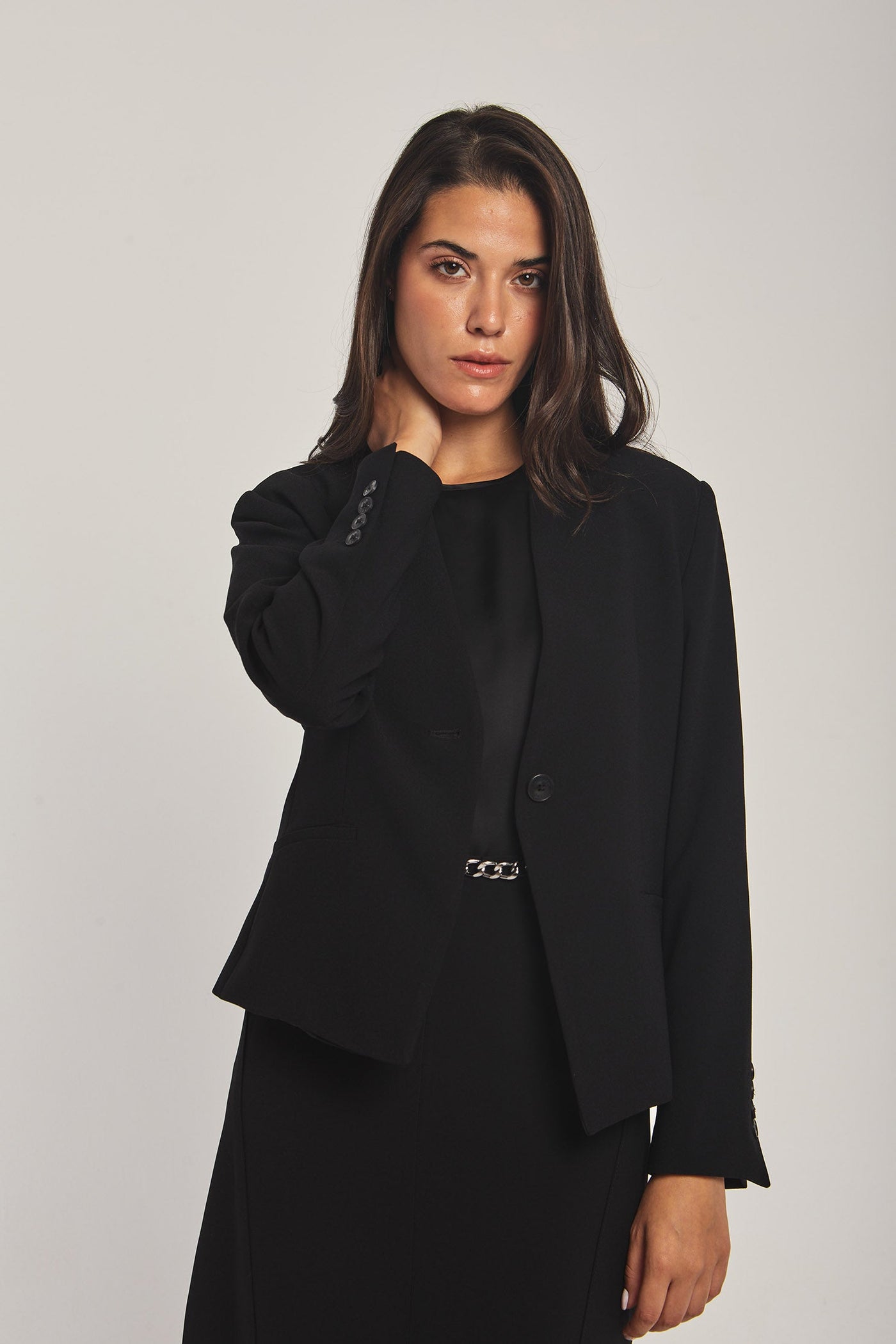 Women Regular Fit Jacket - Black