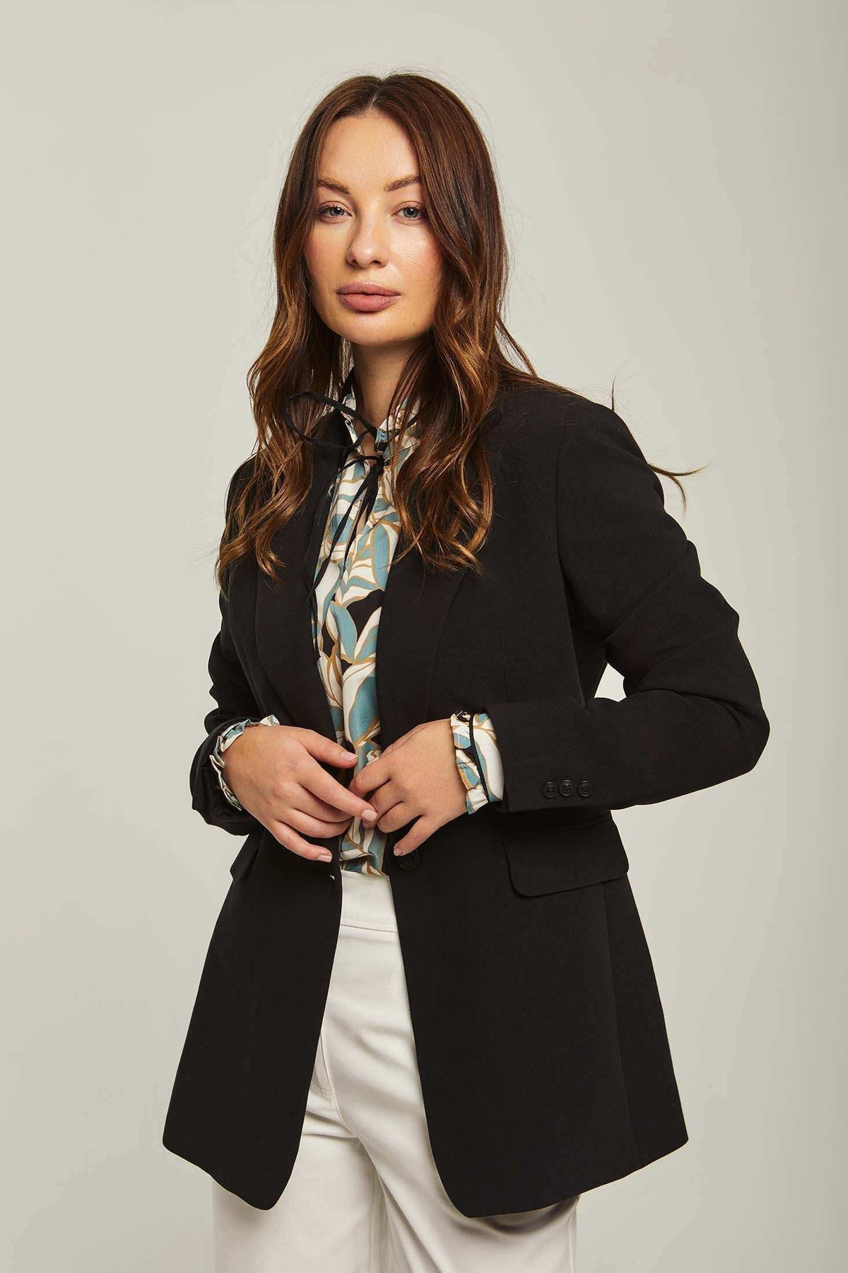 Women Regular Fit Blazer - Black