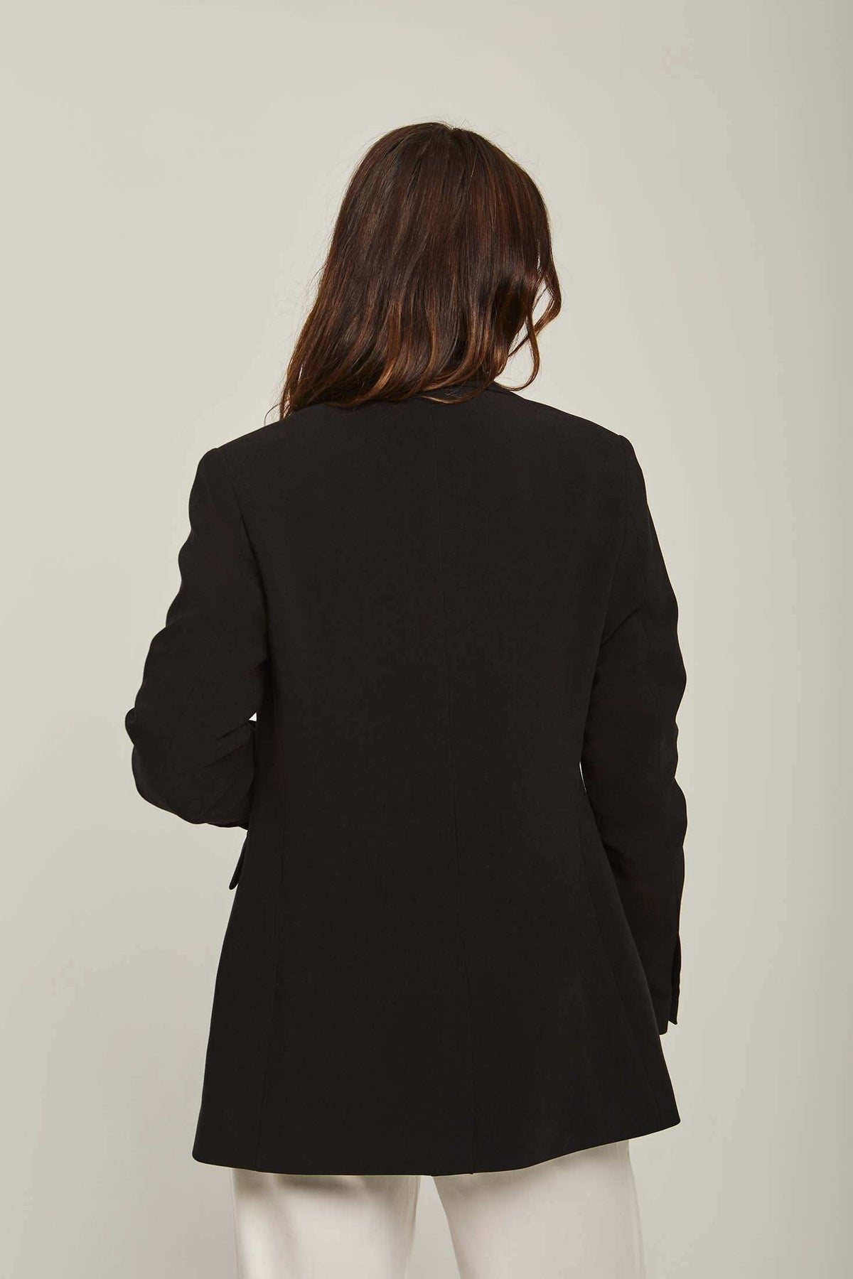 Women Regular Fit Blazer - Black