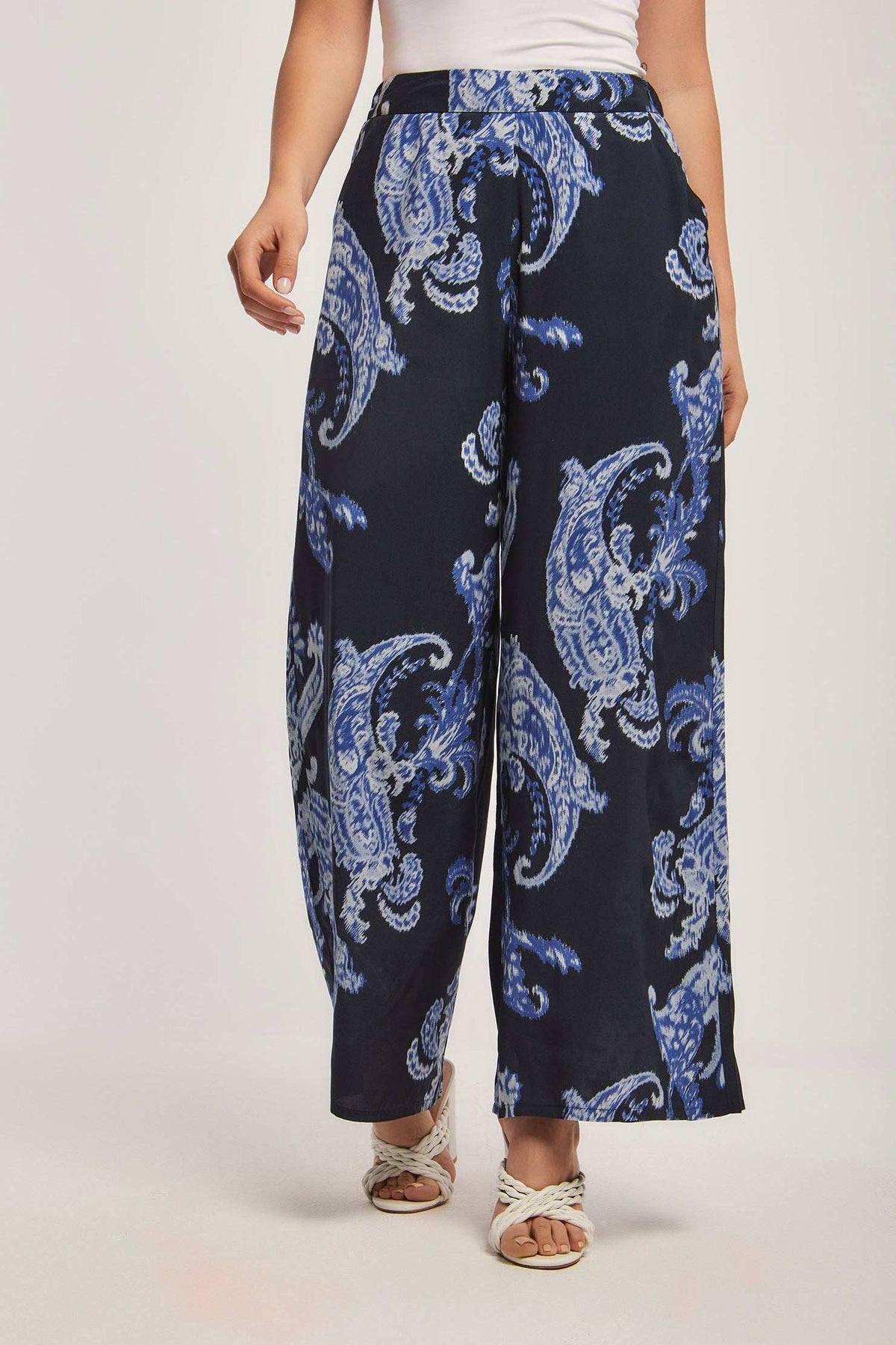 Women Regular Fit Pant - Blue