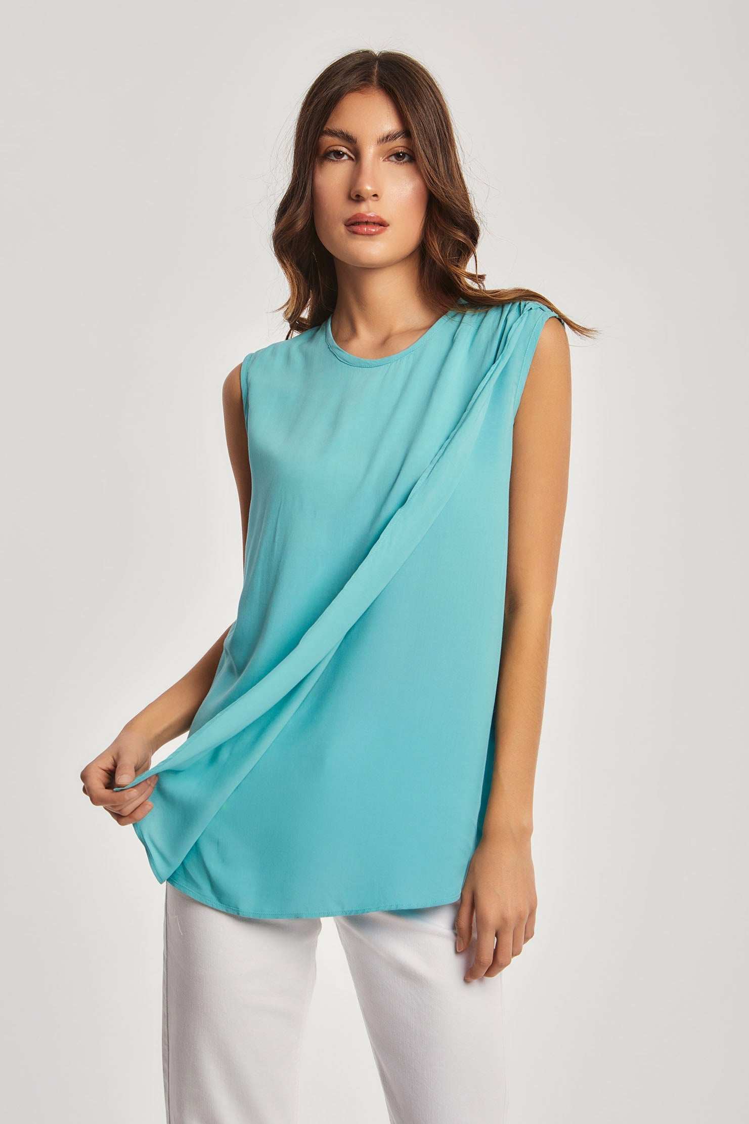 Women Regular Fit Top - Blue
