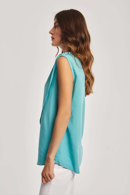 Women Regular Fit Top - Blue
