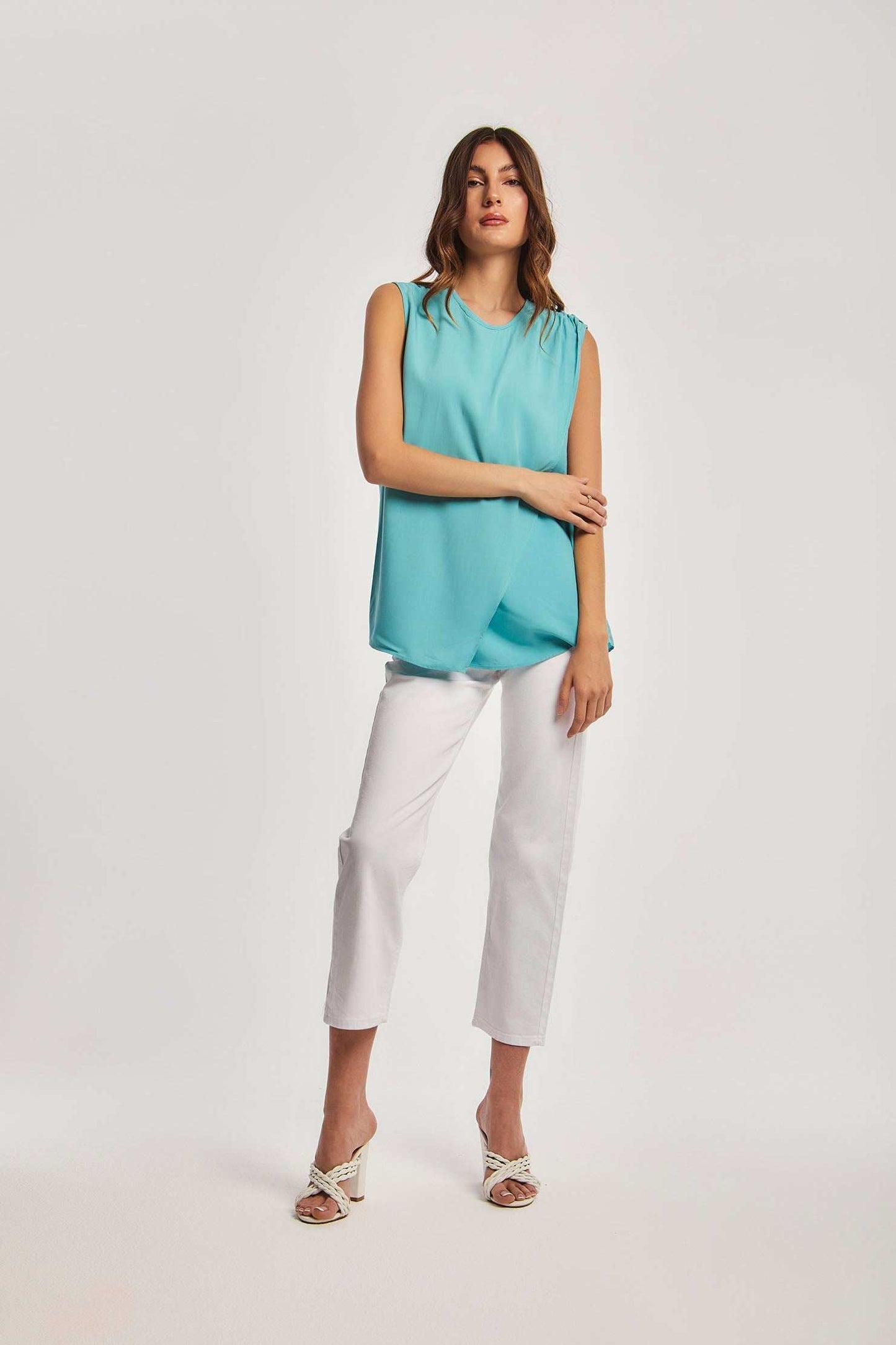Women Regular Fit Top - Blue