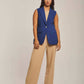 Women Regular Fit Vest - Blue