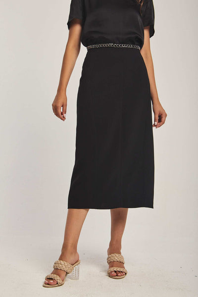 Women Regular Fit Skirt - Black