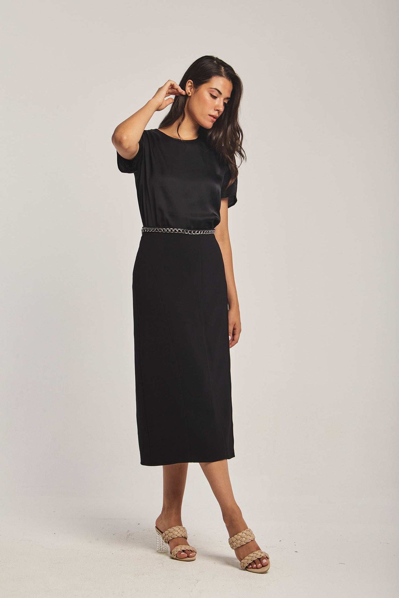 Women Regular Fit Skirt - Black