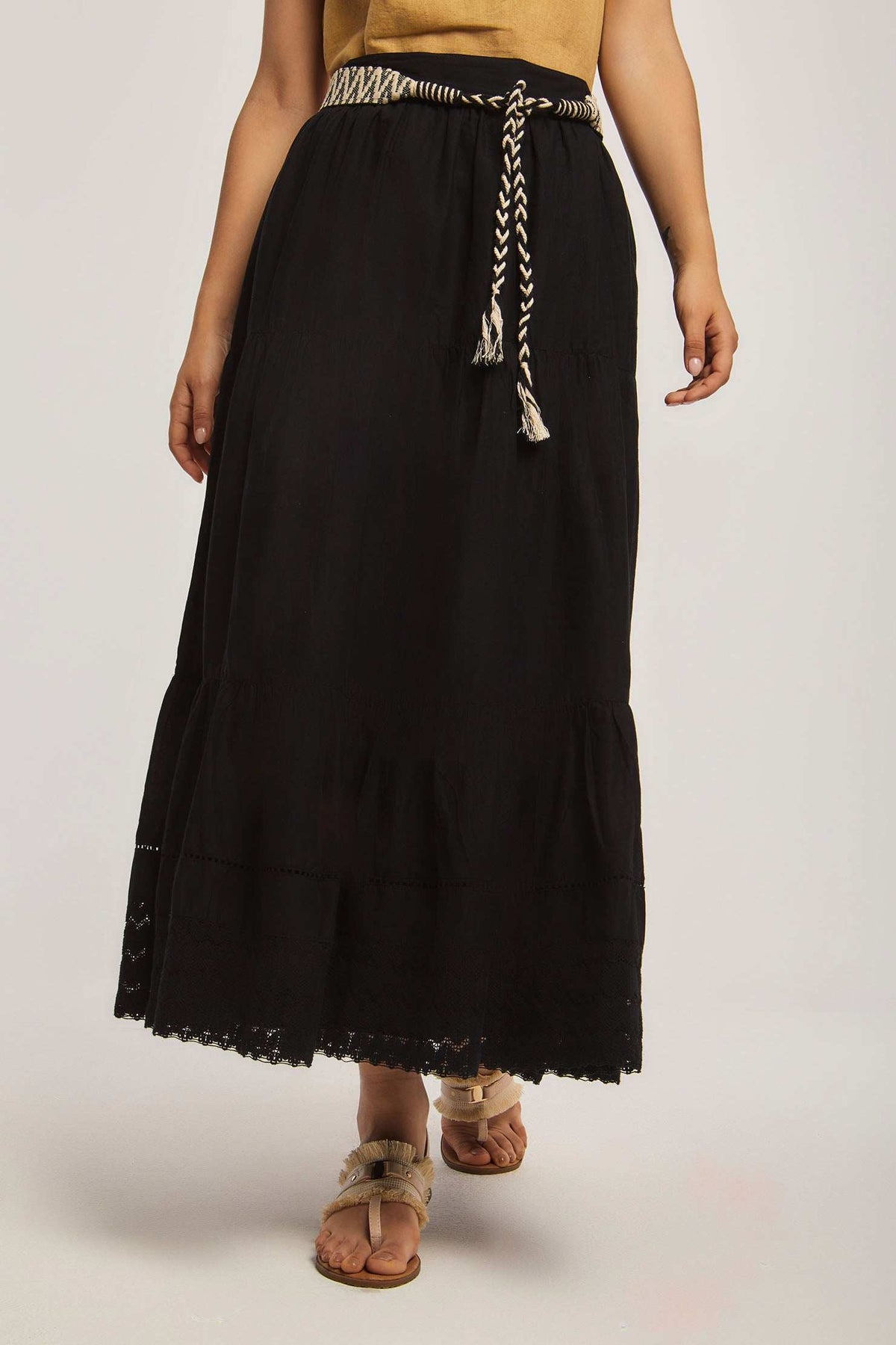 Women Regular Fit Skirt - Black