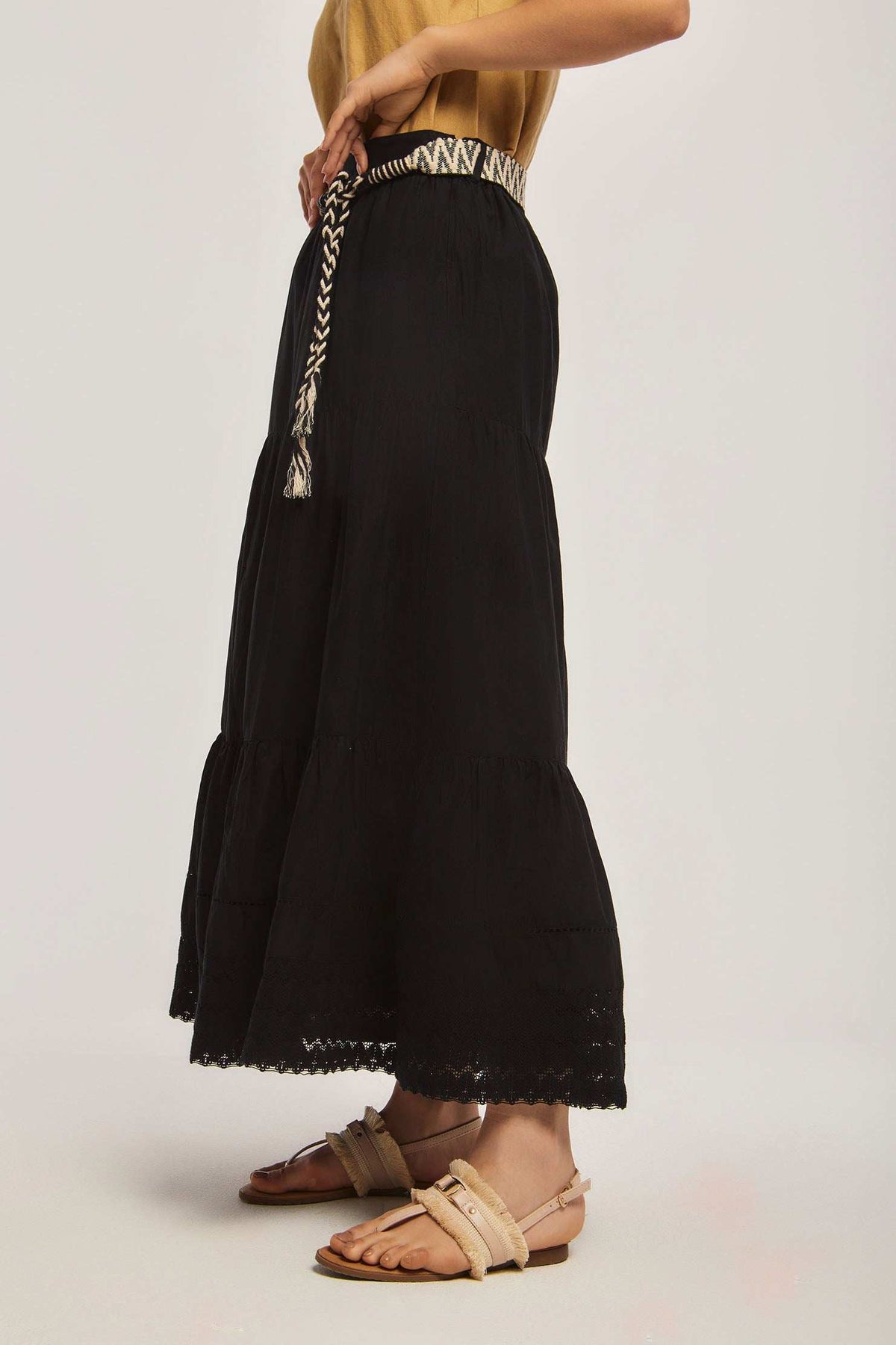 Women Regular Fit Skirt - Black