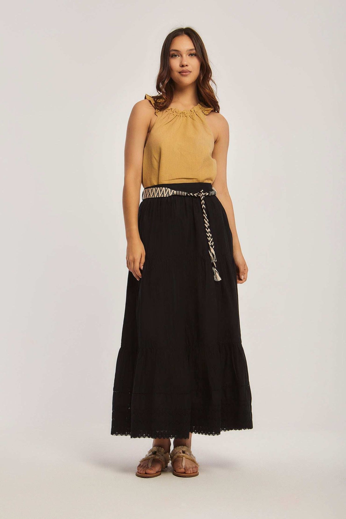 Women Regular Fit Skirt - Black