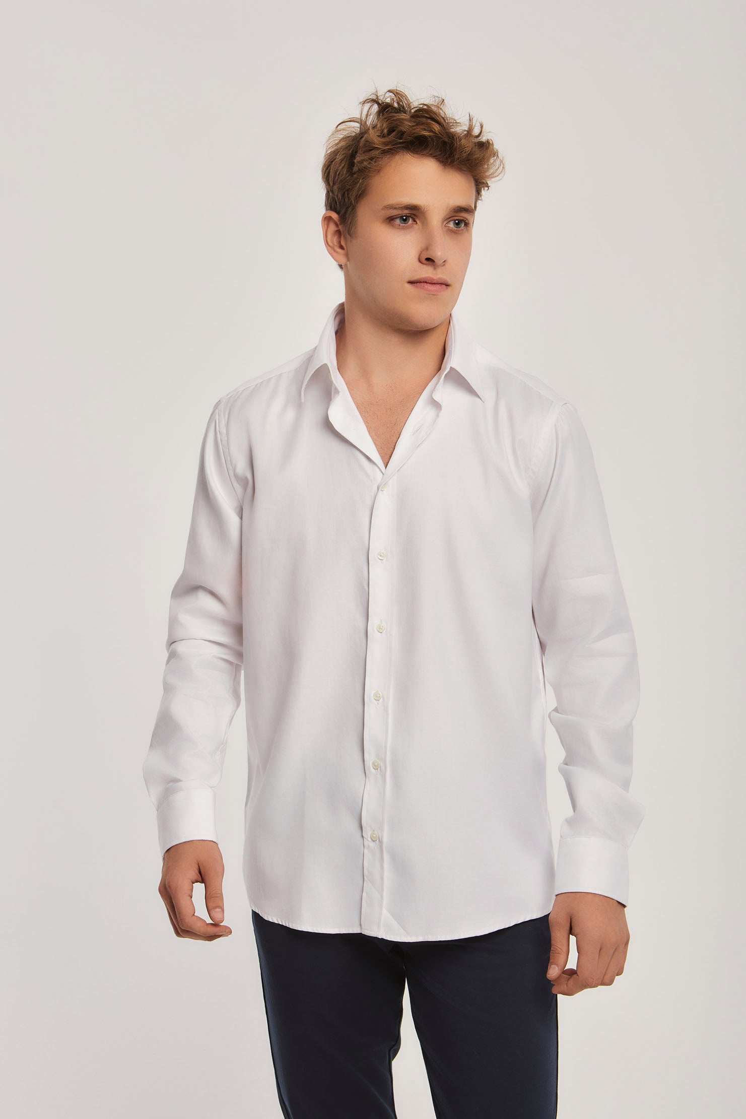 Men Regular Fit Shirt - White