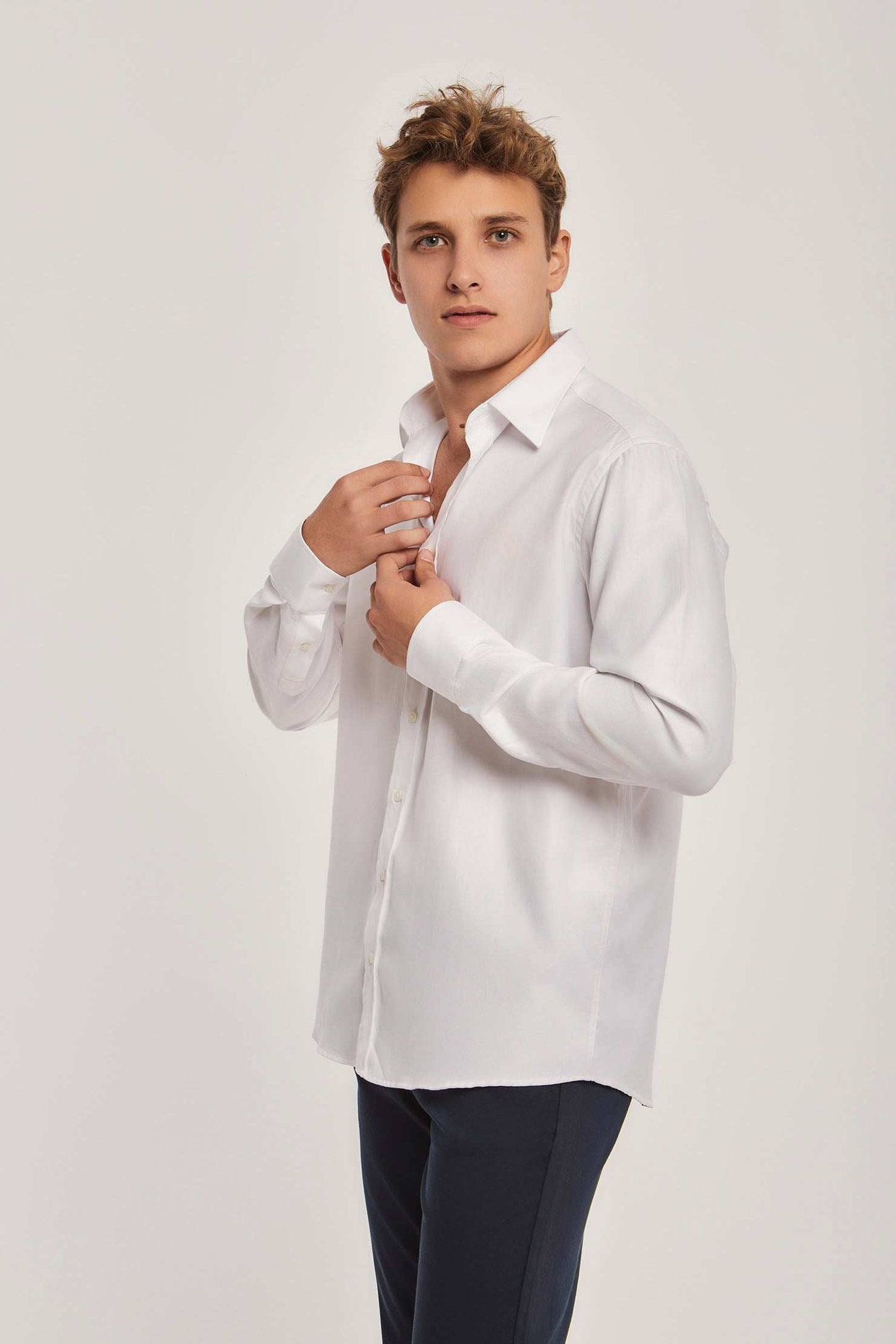 Men Regular Fit Shirt - White