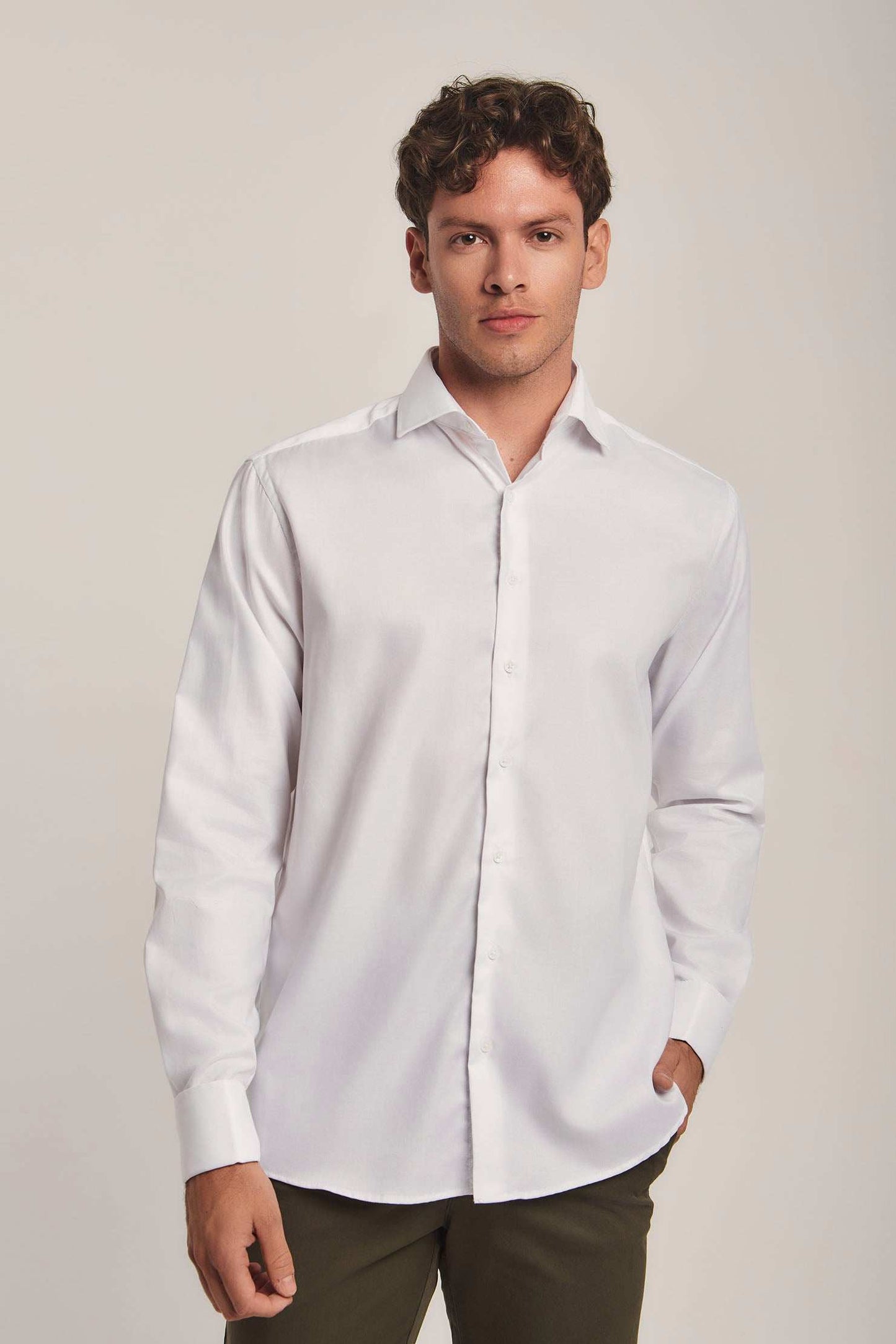 Men Regular Fit Shirt - White