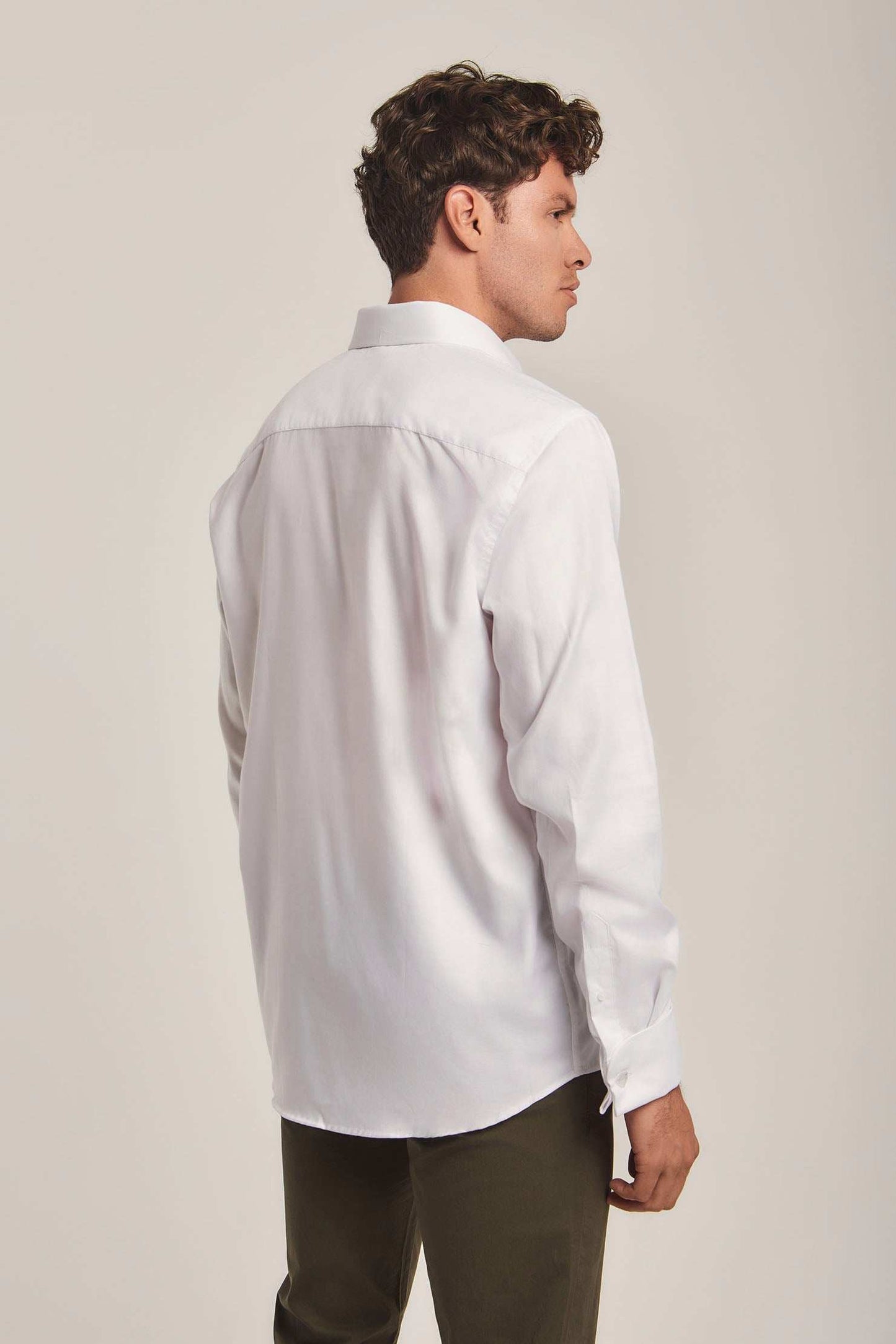 Men Regular Fit Shirt - White