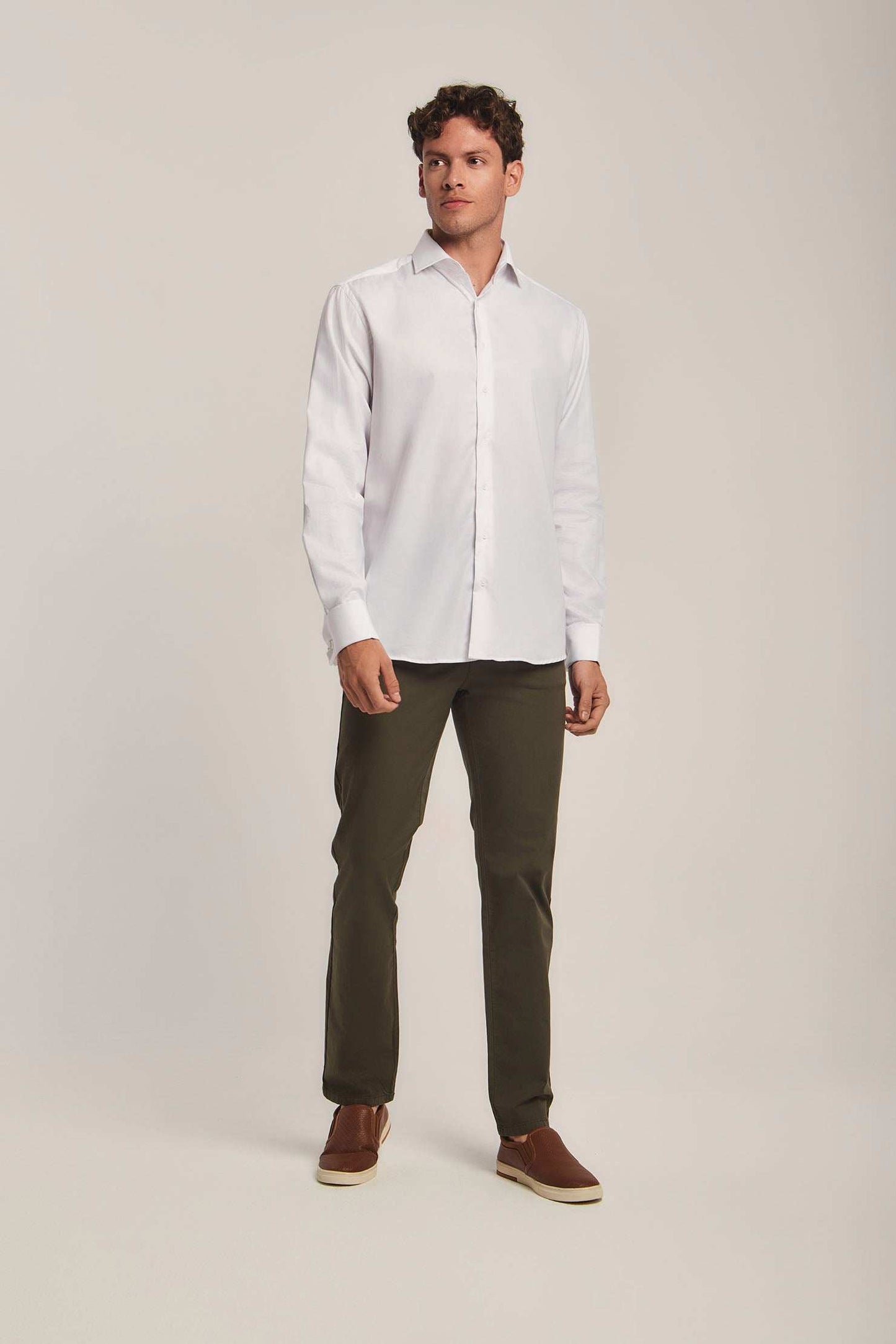 Men Regular Fit Shirt - White
