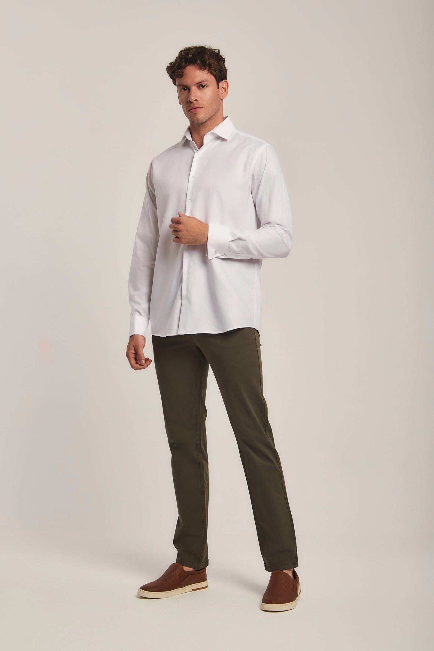 Men Regular Fit Shirt - White