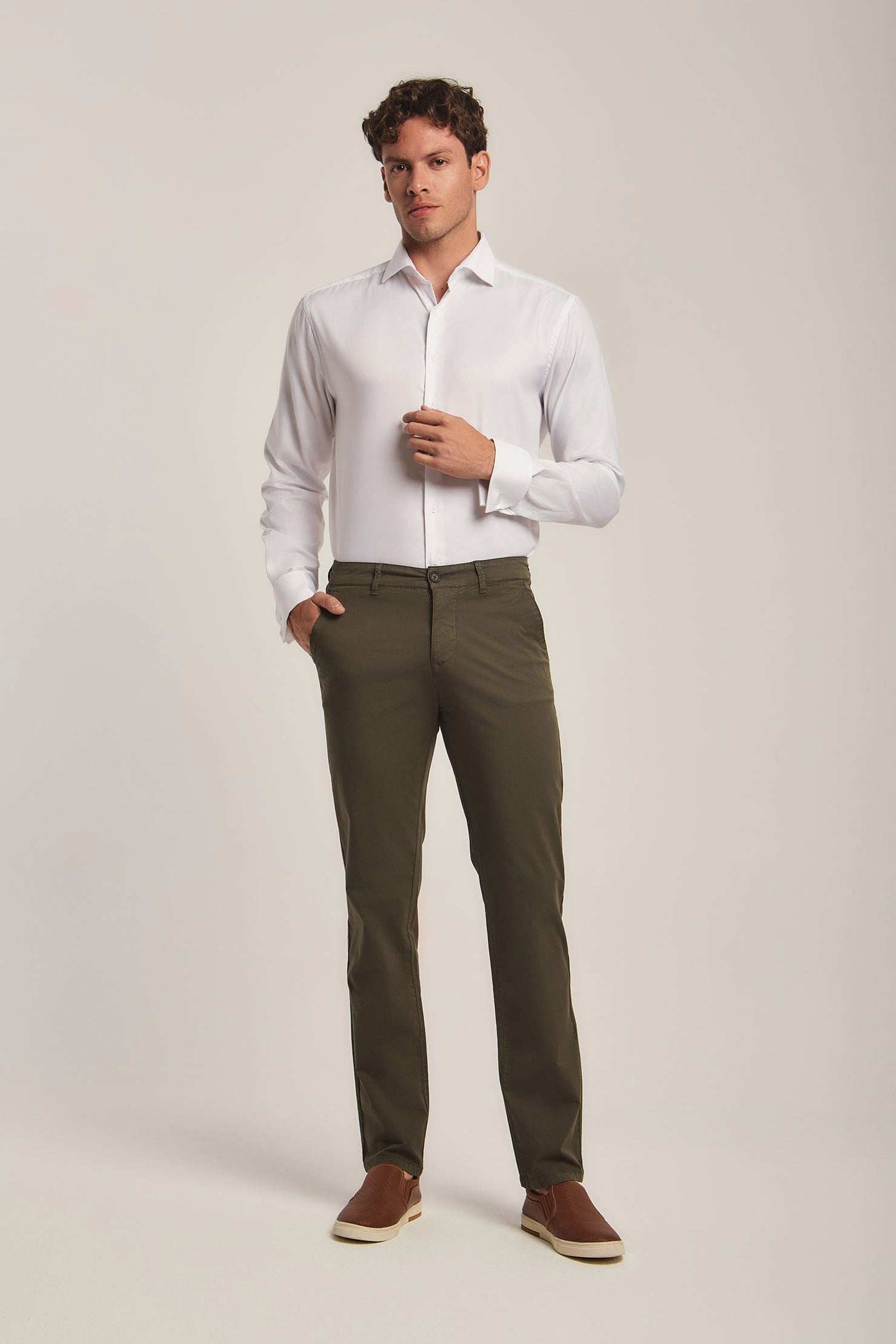 Men Regular Fit Shirt - White
