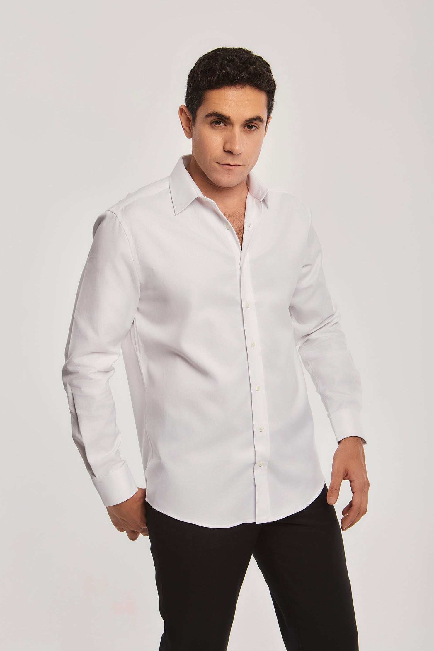 Men Regular Fit Shirt - White
