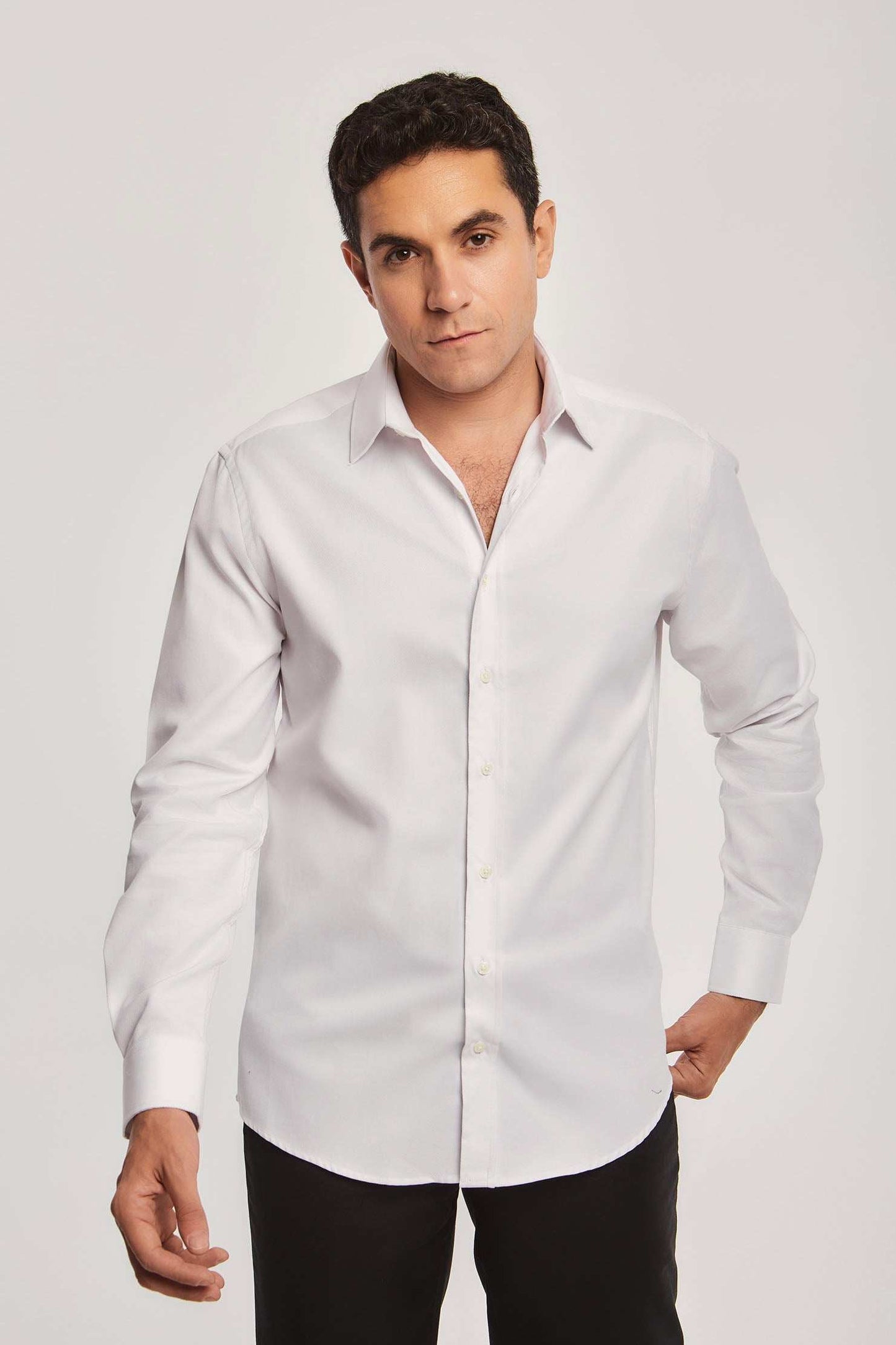 Men Regular Fit Shirt - White