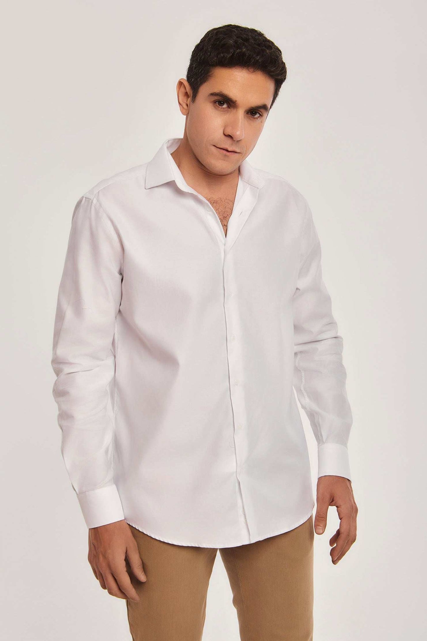 Men Regular Fit Shirt - White