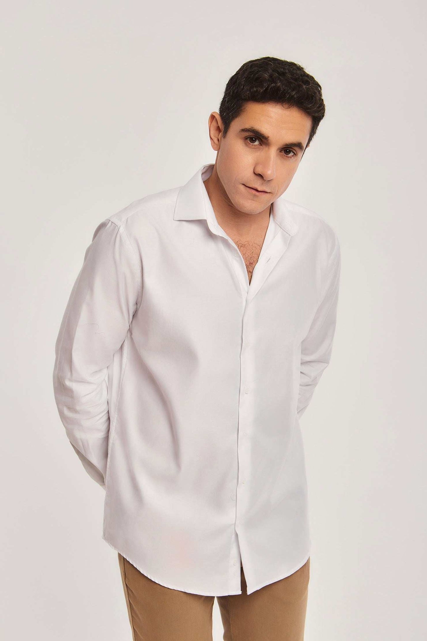 Men Regular Fit Shirt - White